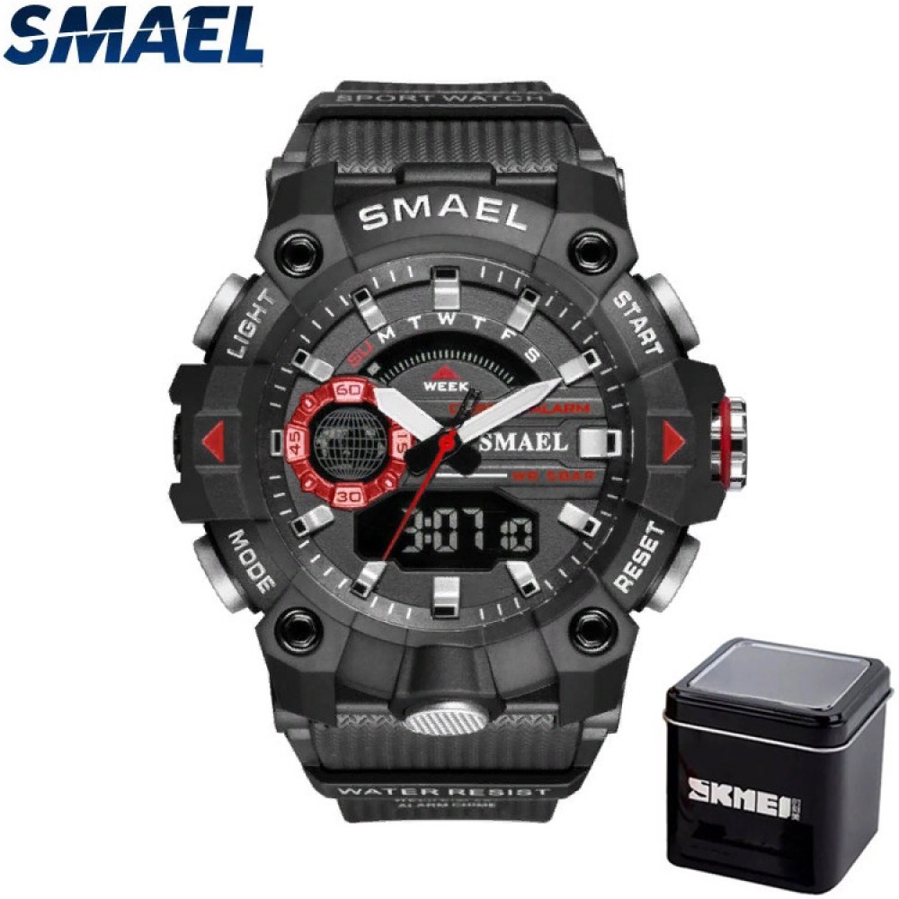 Наручные часы SMAEL 8040 Чёрно-красные