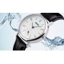 Женские наручные часы SKMEI 9120 Белые с коричневым ремешком