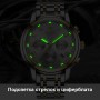 Мужские наручные часы LIGE 9810 Серебристо-синие